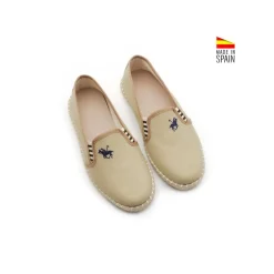 Alpargata beige con elástico