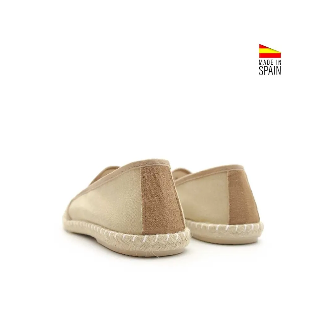 Alpargata beige con elástico