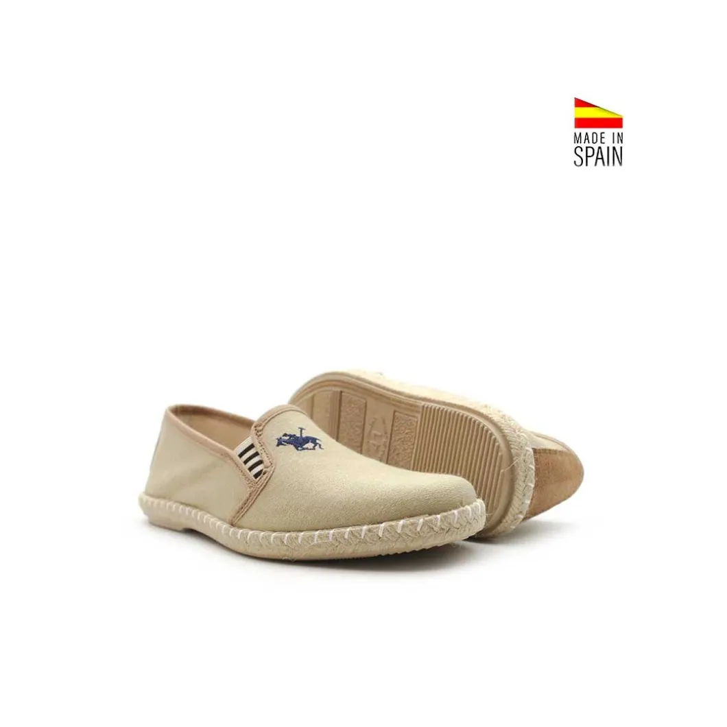 Alpargata beige con elástico