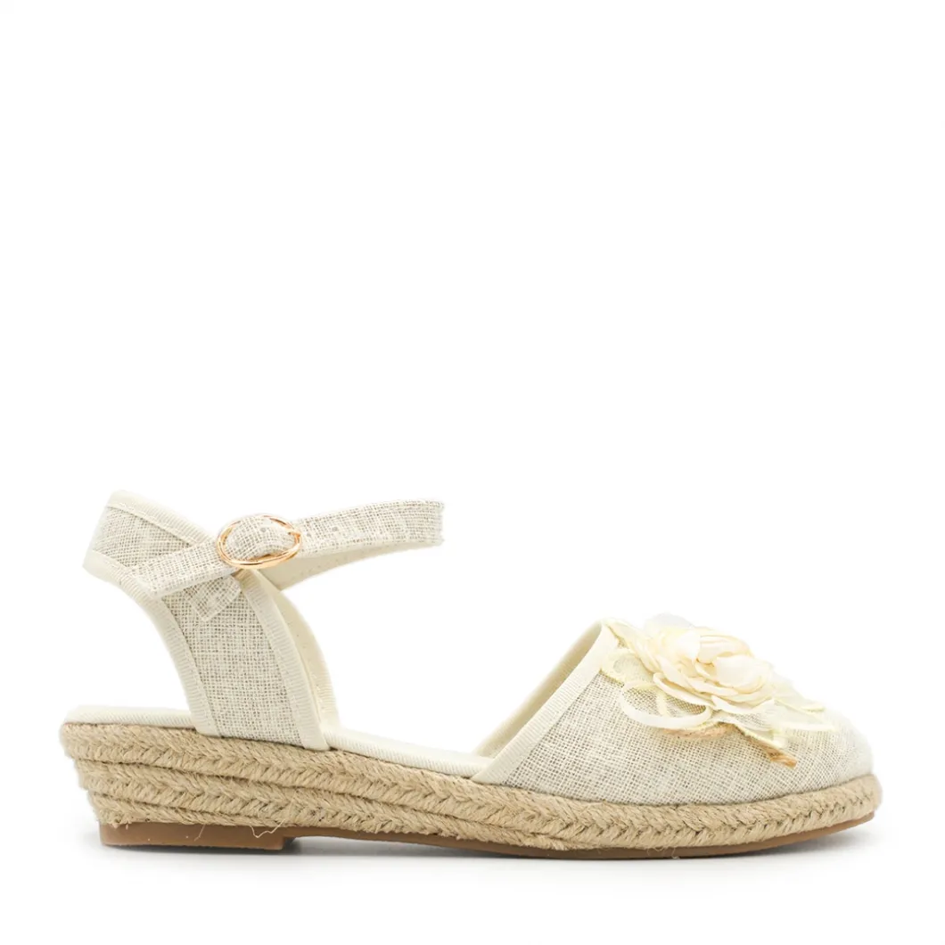 Alpargata ceremonia beige