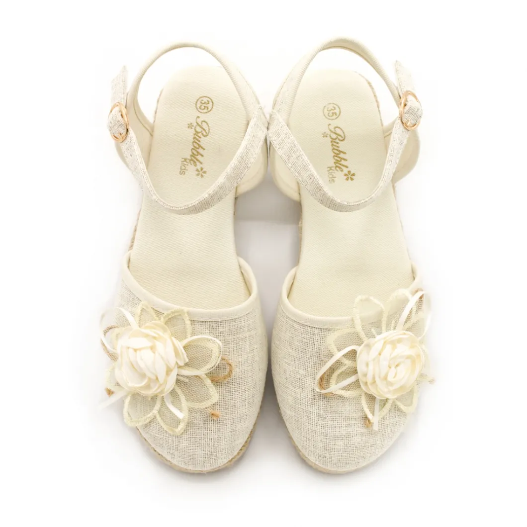 Alpargata ceremonia beige