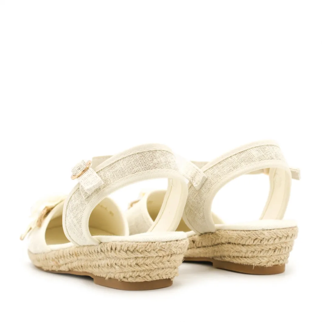 Alpargata ceremonia beige