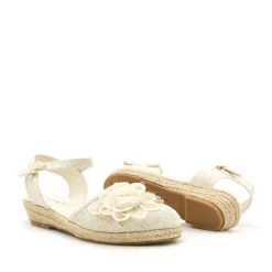 Alpargata ceremonia beige