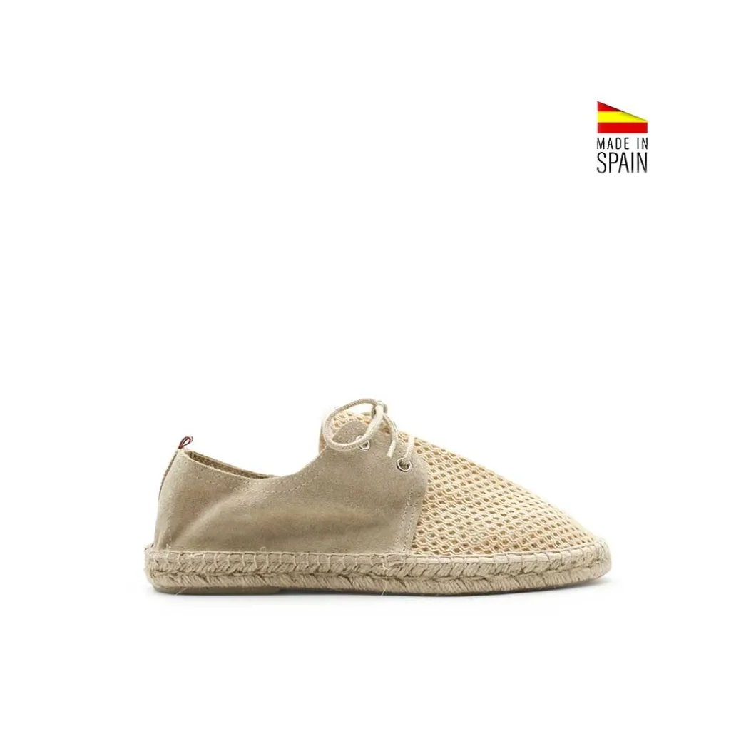Alpargata cordón beige
