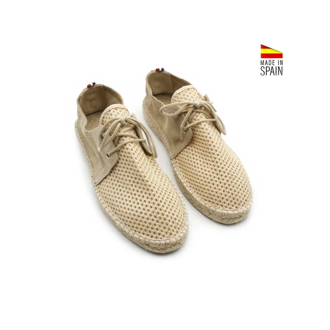 Alpargata cordón beige