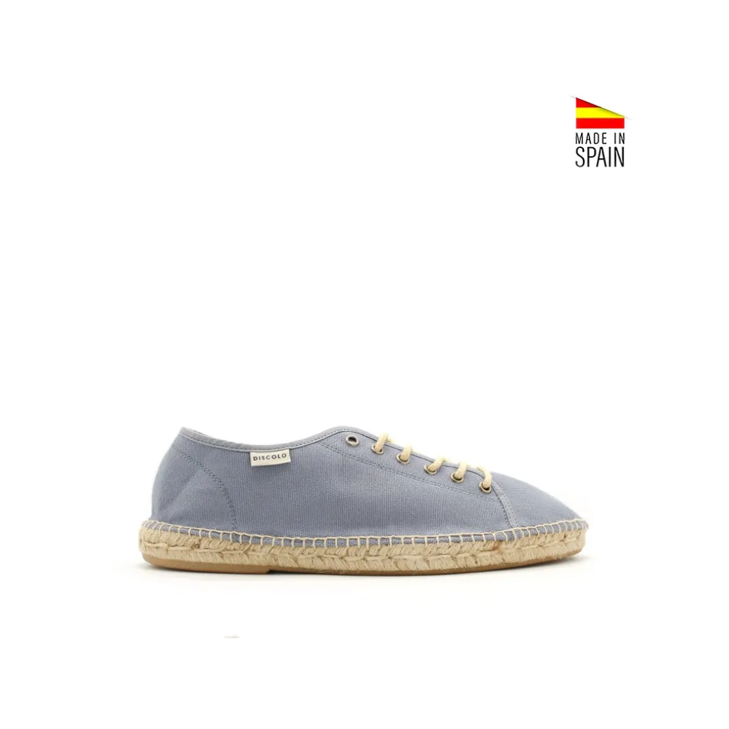 Alpargata cordones azul