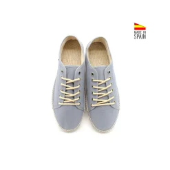Alpargata cordones azul