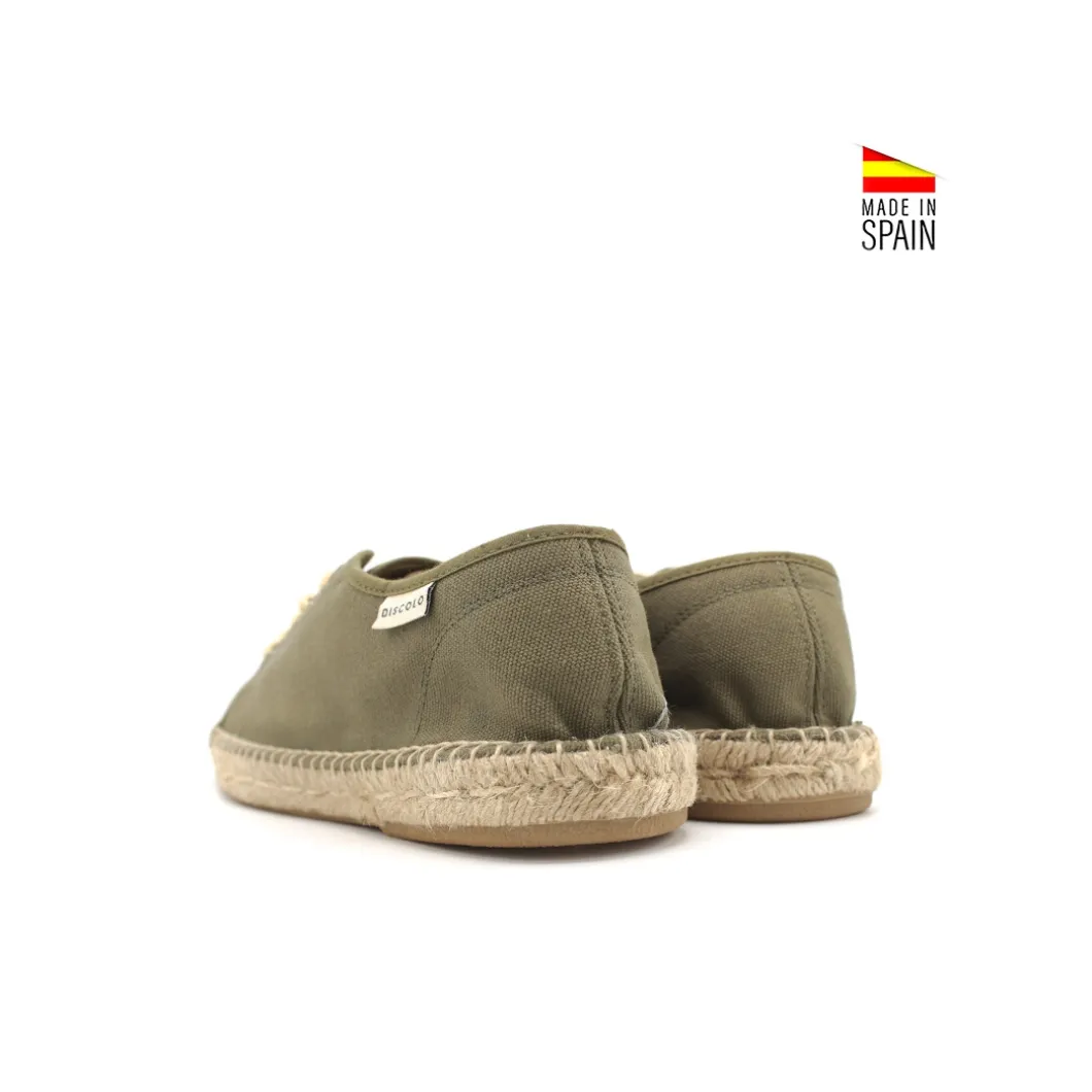 Alpargata cordones khaki