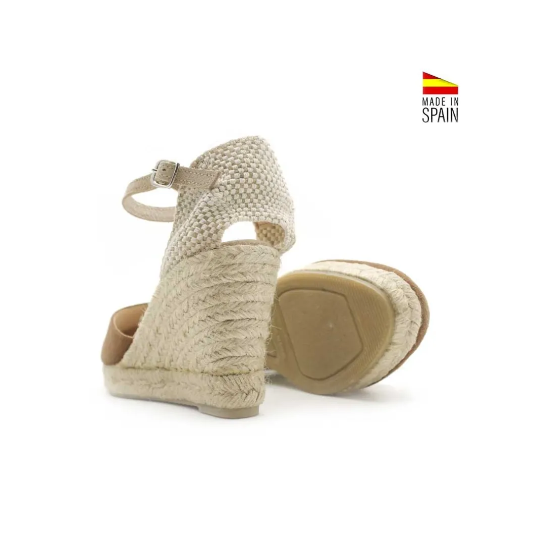 Alpargata hebilla camel