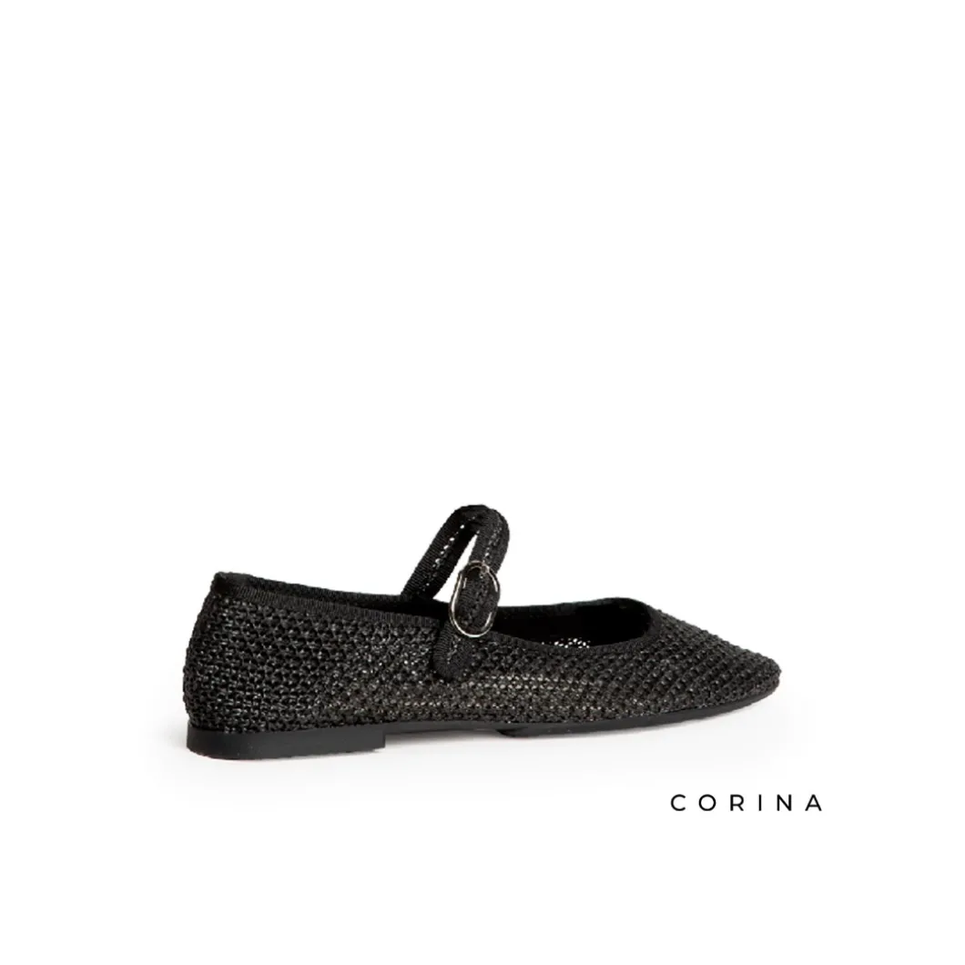 Bailarina crochet negro