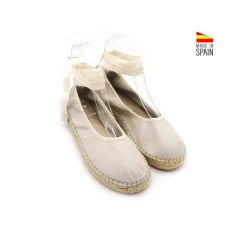 Bailarina esparto piel beige
