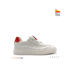 Bamba basic blanco - rojo Clic!