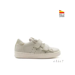 Bamba velcros pastel glitter Clic!