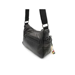 Bandolera negra acolchada