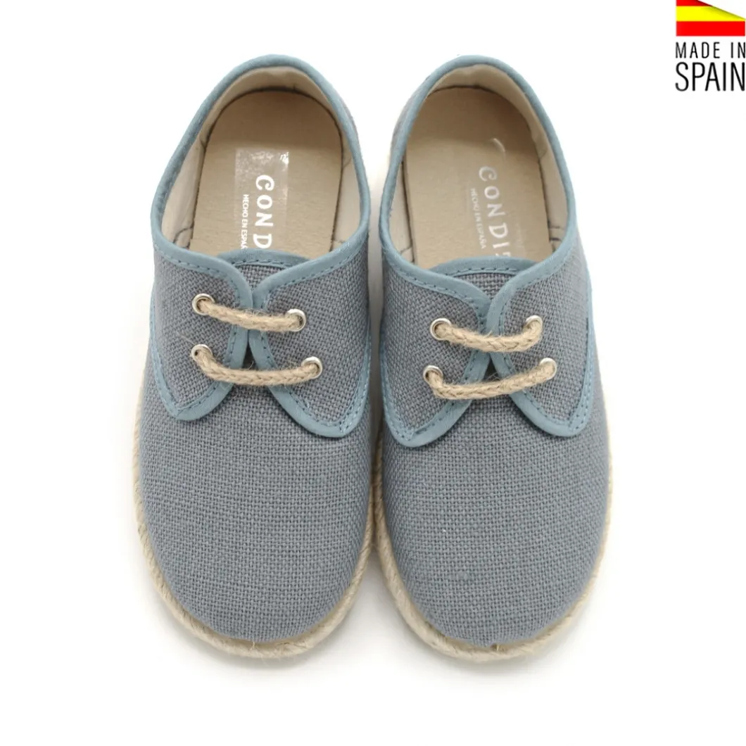 Blucher lino azul indigo