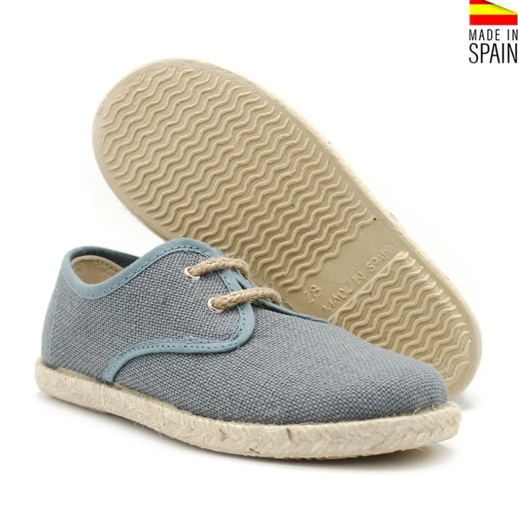 Blucher lino azul indigo