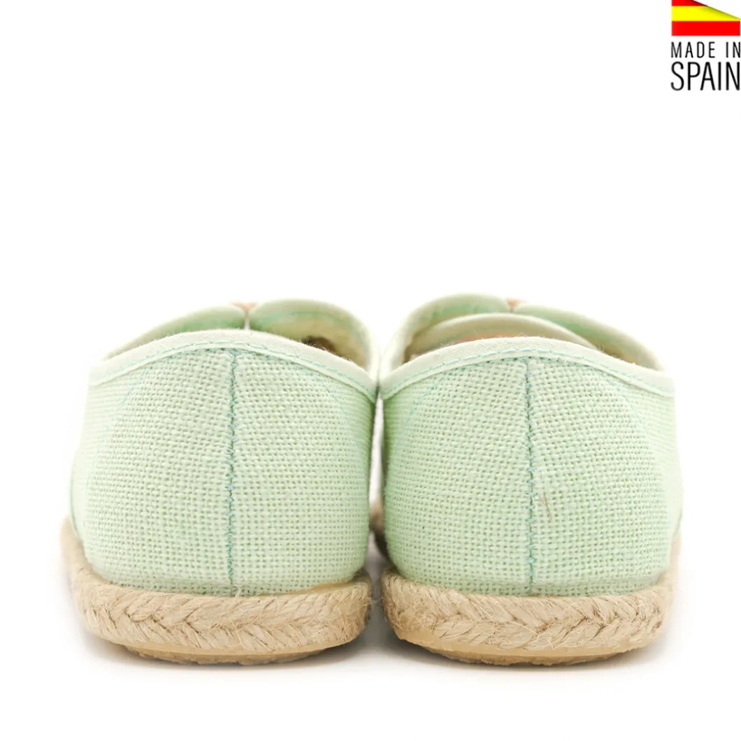 Blucher lino verde agua