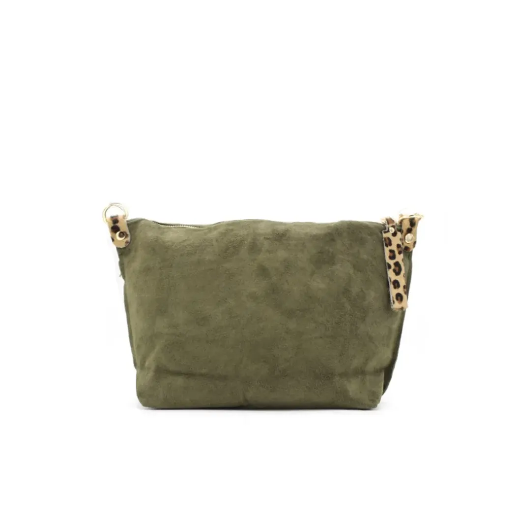 Bolso bandolera serraje verde