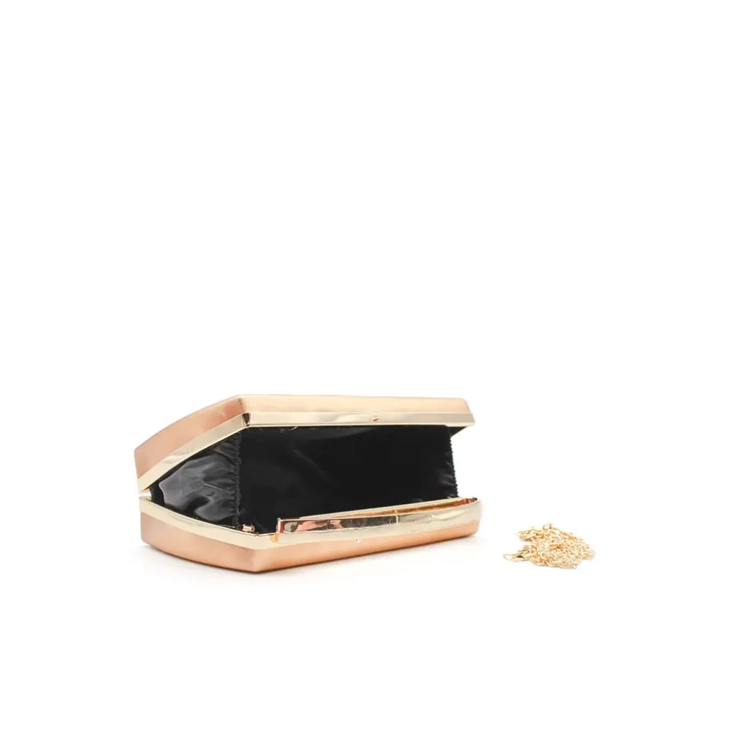 Bolso clutch asa champagne
