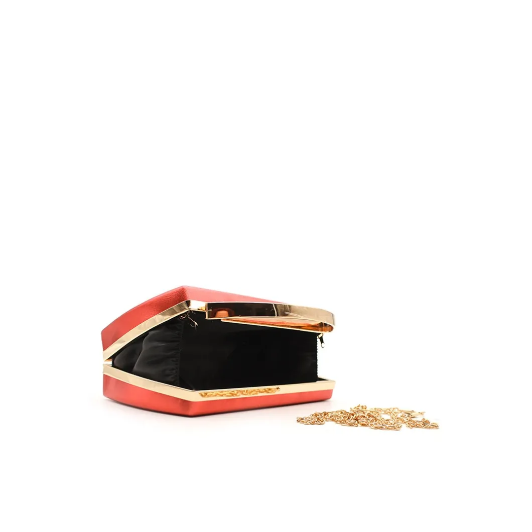 Bolso clutch asa rojo