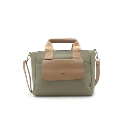 Bolso con solapa khaki