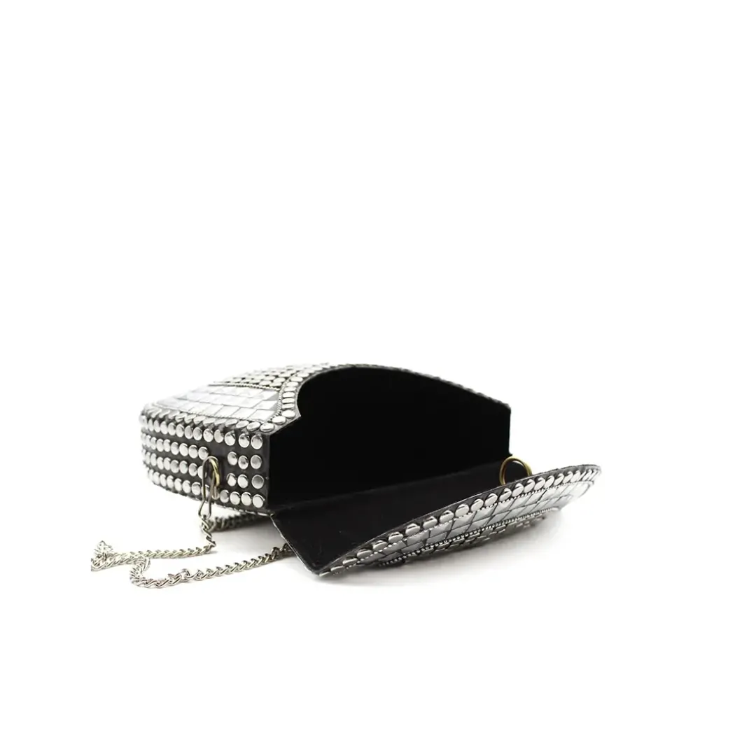 Bolso latón plata
