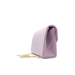 Bolso lila fiesta satinado