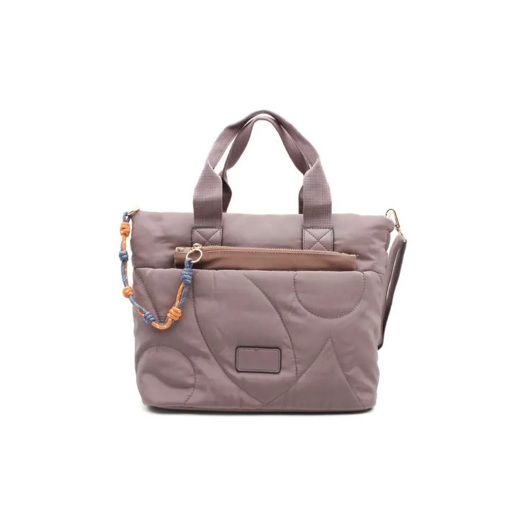 Bolso malva nylon con monedero