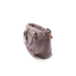 Bolso malva nylon con monedero