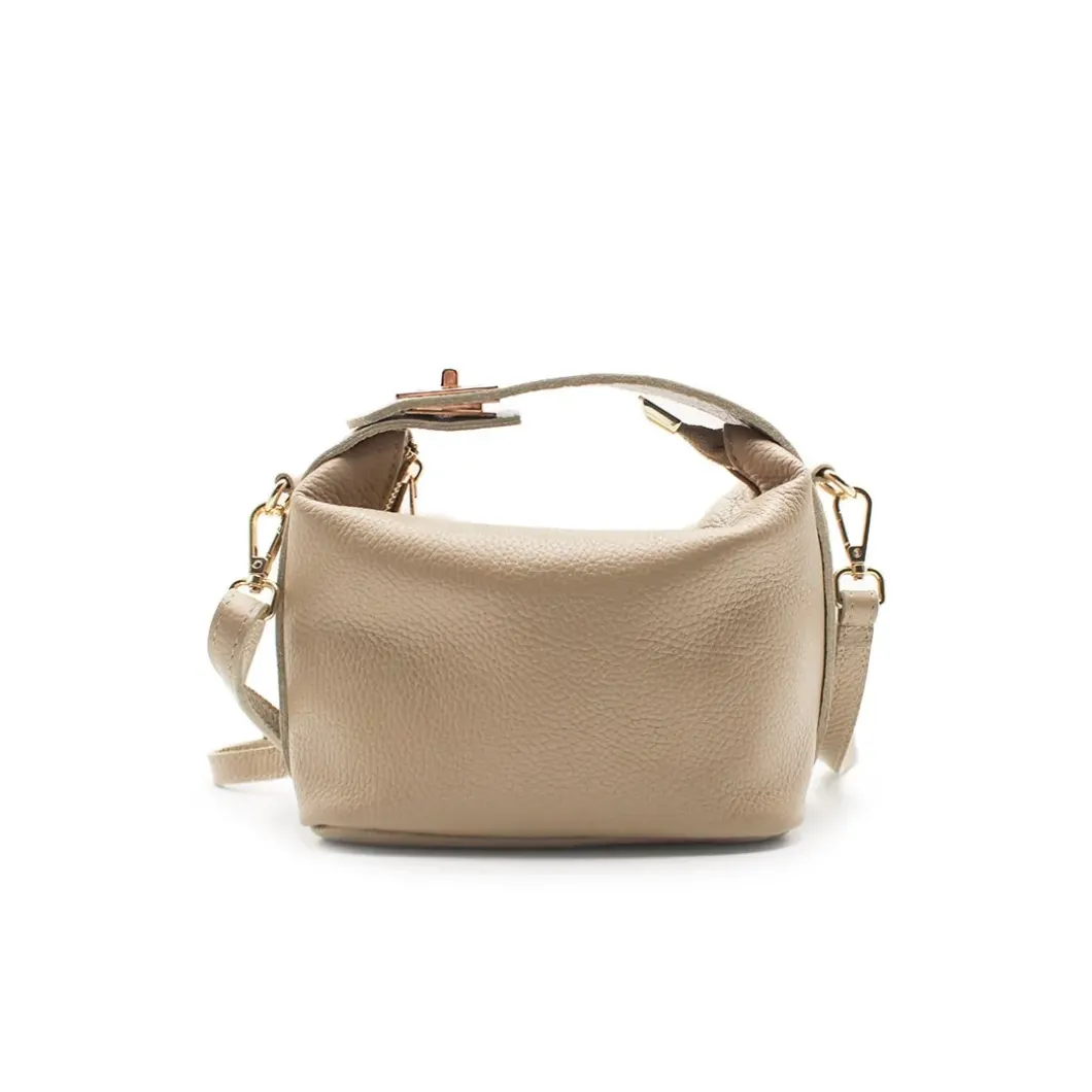 Bolso minimalista taupe