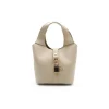 Bolso pequeño beige candado