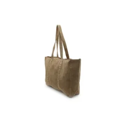 Bolso shopper serraje taupe