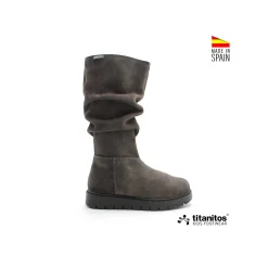 Bota arrugada Nagoya gris