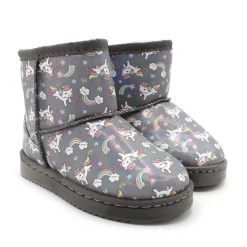 Bota australiana impermeable unicornios gris