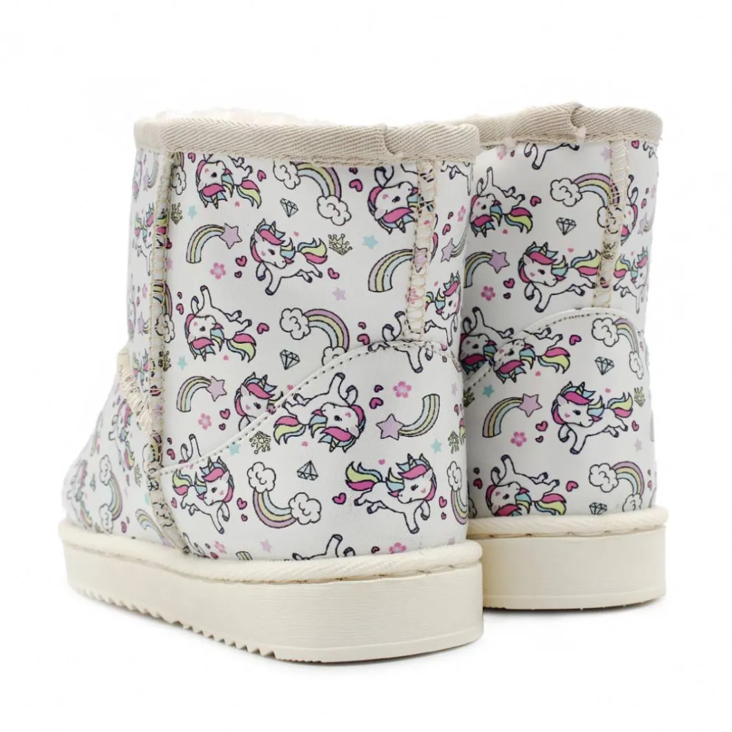Bota australiana impermeable unicornios beige