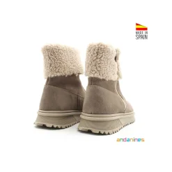 Bota borrego serraje taupe