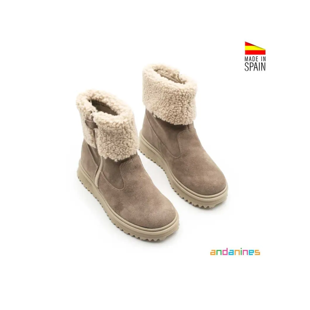 Bota borrego serraje taupe