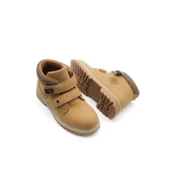 Bota camel estilo montaña con velcros