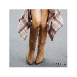 Bota campera camel caña alta