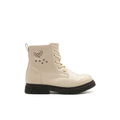 Bota charol militar beige