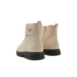 Bota charol militar beige