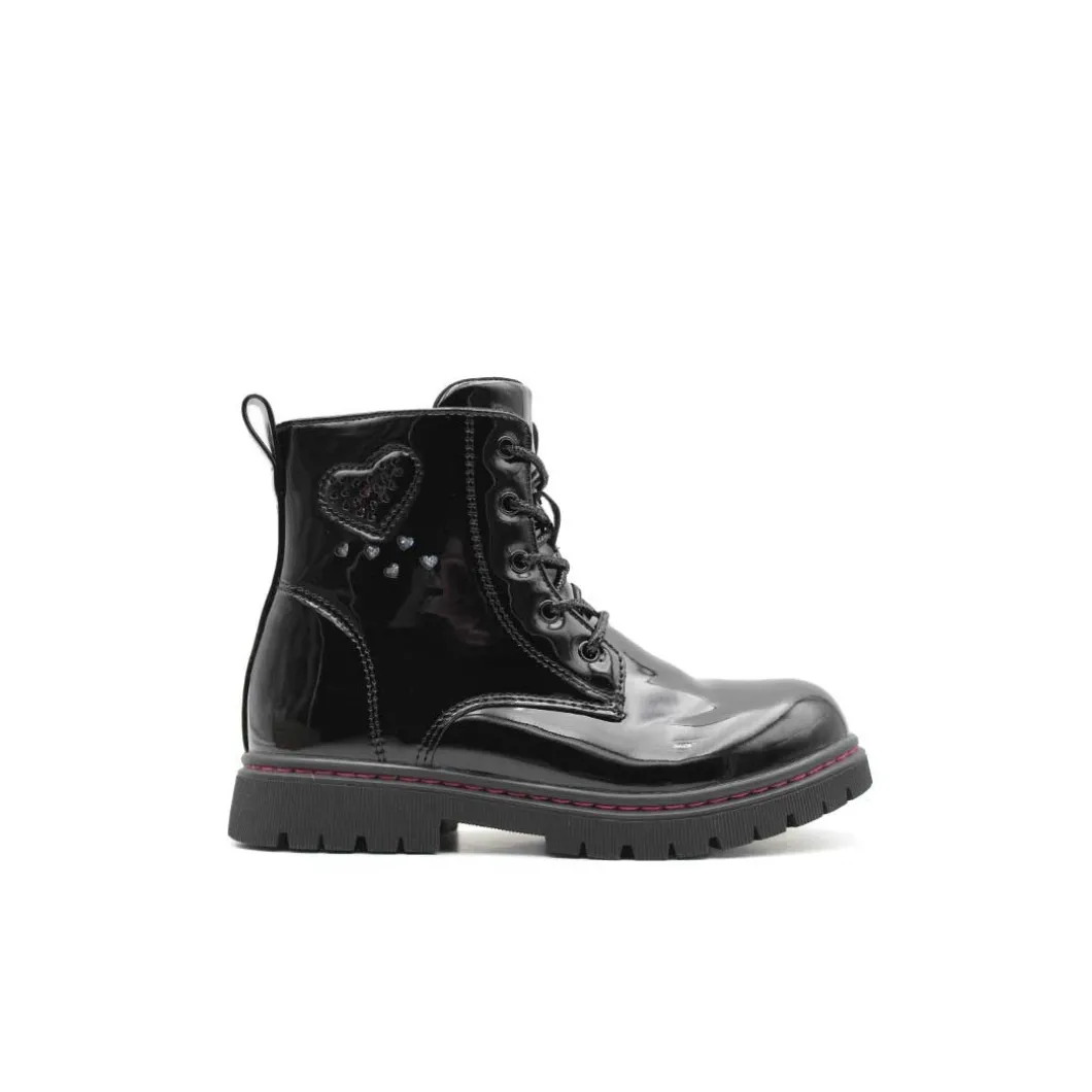 Bota charol militar negra