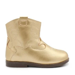 Bota cowboy bebe dorada