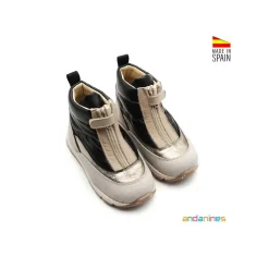 Bota cremallera after-ski negro
