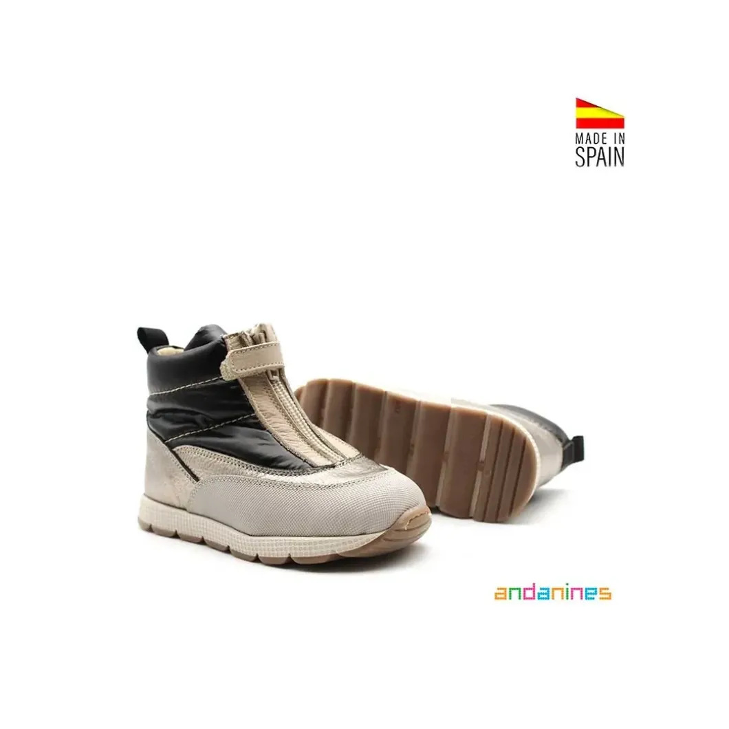 Bota cremallera after-ski negro