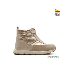 Bota cremallera after-ski taupe