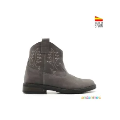 Bota gris nobuck Andanines