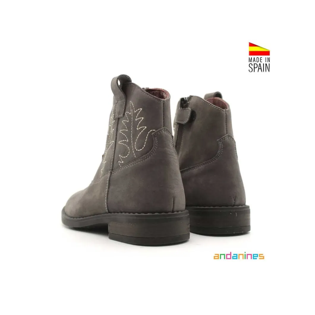 Bota gris nobuck Andanines