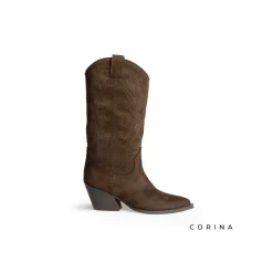 Bota marrón Corina cowboy