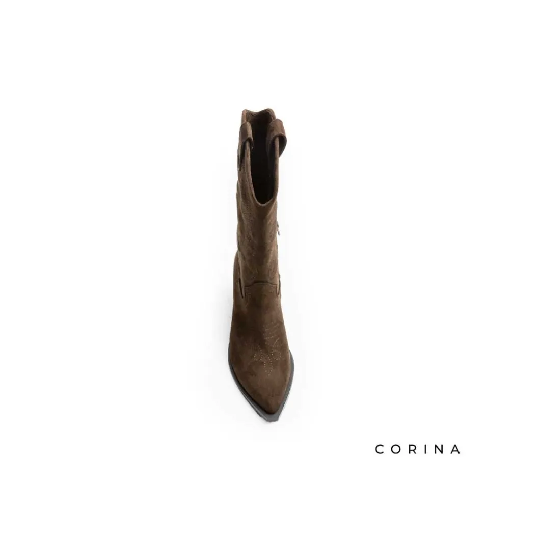 Bota marrón Corina cowboy